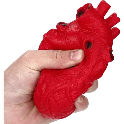 Novelty Silicone Stress Ball Scary Organ Heart Squeeze Toy Stress Reliever Toy Gift Zabawki Dla Dzieci Juguetes Para Niños