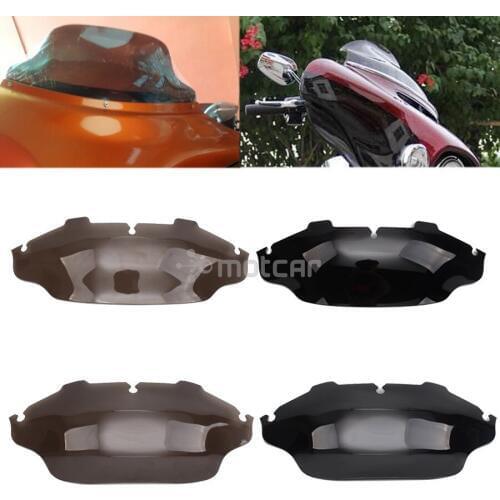 Motorcycle 8"/6" Cycle Wave Windshield Fairing ABS Windscreen Cover For Harley Touring Electra Street Glide FLHX Bike 1996-2013