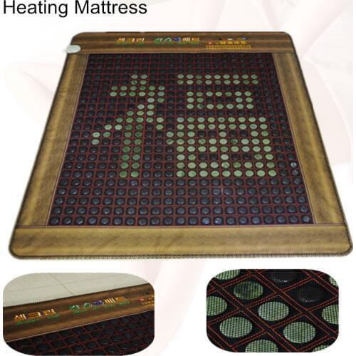 Health care cushion Natural heating tourmaline mattress physical therapy mat heated jade cushion Free Gift eye cover