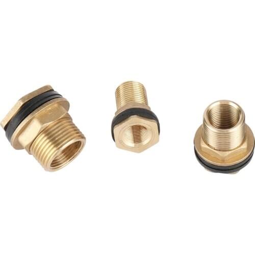 Garden 1/2" 3/4" 1" Male Thread To 3/8" 1/2" 3/4" Female Thread Brass Connector Water Tank Fish Tank Irrigation Pipe Adapters