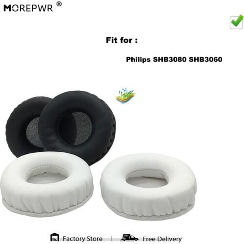 Replacement Ear Pads for Philips SHB3080 SHB3060 SHB 3080 3060 Headset Parts Leather Cushion Velvet Earmuff Headset Sleeve Cover