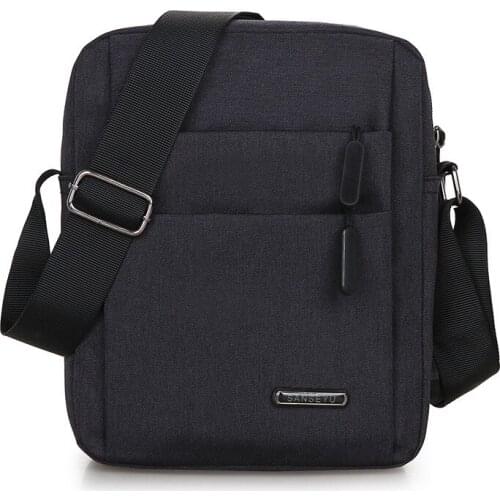 Single Shoulder Bag Mens New Business Multi-layer Zipper Crossbody Bags Mans Cross Bag Male Light Canvas Bag Messenger Bag