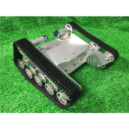 T737 Tank car, All Aluminum Alloy Chassis/Frame and Wheels, High Torque Motor, for tank development platform, DIY tank