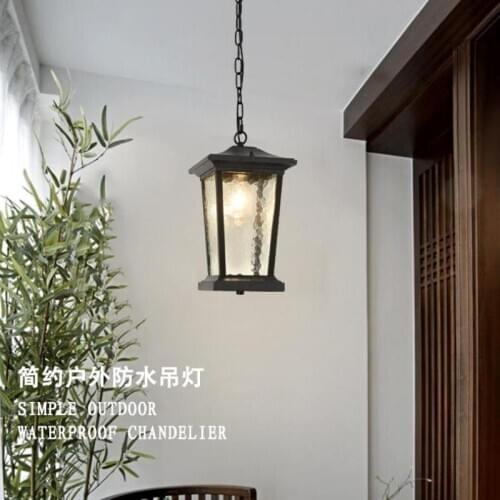 Vintage Waterproof Pendant lamp outdoor corridor aisle balcony Hanging Lights courtyard led light outdoor Luminaires Suspendus
