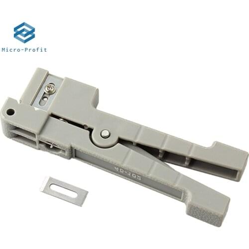 IDEAL 45-162 Coaxial Cable Stripper Fiber Optic StripperTube Open and Stripping Knife Loose Casing Transverse Beam