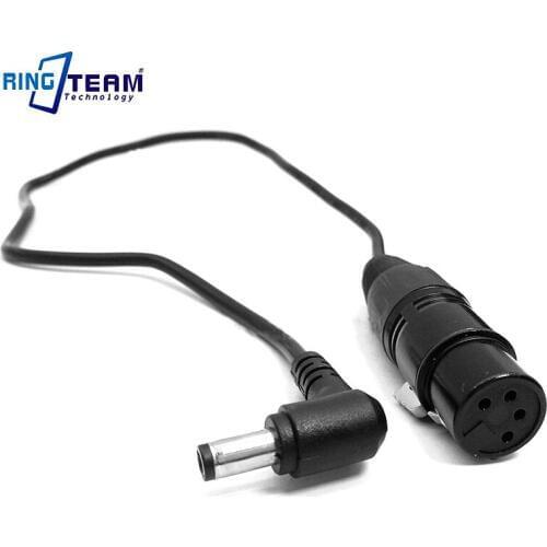 1M Right Angel Male DC 5.5*2.5 mm to 4 Pins XLR Female Connector Power Cables for Video Camera Camcorder DV