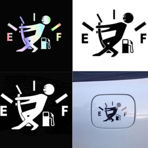 1pc Funny Empty Petrol Cap Fuel Tank Vinyl Car Side Sticker Decal Graphic Motorbike