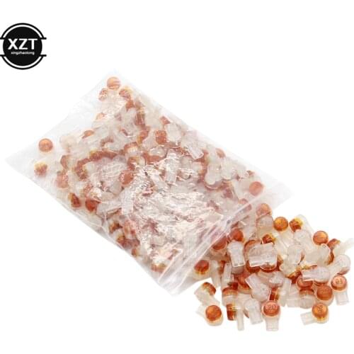 200pcs UY2 Connector Crimp Connection Terminals Block Rj45 Adapter Waterproof Wiring Ethernet Cable Telephone Network Line