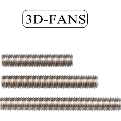 5Pcs MK8/MK9 M6*30/M6*50mm 3D printer Throat With PTFE Pipe Stainless Steel Feed Tube Nozzle Throat For 1.75mm Filament Makerbot