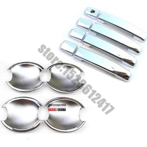 ABS Chrome Door Handle Bowl Door handle Protective covering Cover Trim Car Styling For Nissan Qashqai J10 2008-2015