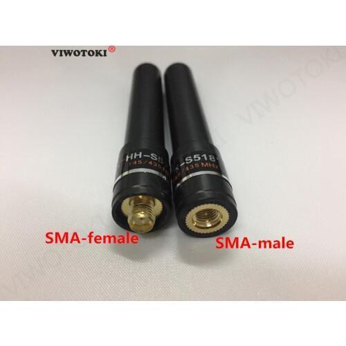 Antenna HH-S518 + UV 145/435 MHz short-arm high gain antenna SMA-F for Baofeng UV-5R UV-3R UV-100 UV-200 TYT two way radio