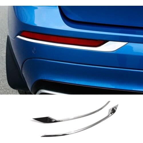 For Volvo XC60 2018 2019 ABS Chrome Accessories Car rear fog lampshade decoration strip Cover Trim car styling 2pcs