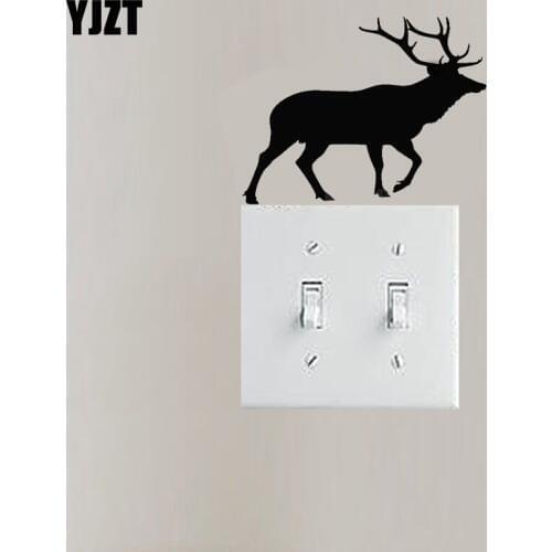 Pretty Lonely Elk Vinyl Bedroom Wall Decal Cartoon Decor Switch Sticker Animal 8SS-0016