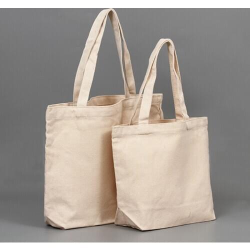 Blank Pattern Canvas Shopping Bags Eco Reusable Foldable Shoulder Bag Handbag Tote Cotton Tote Bag Wholesale Custom