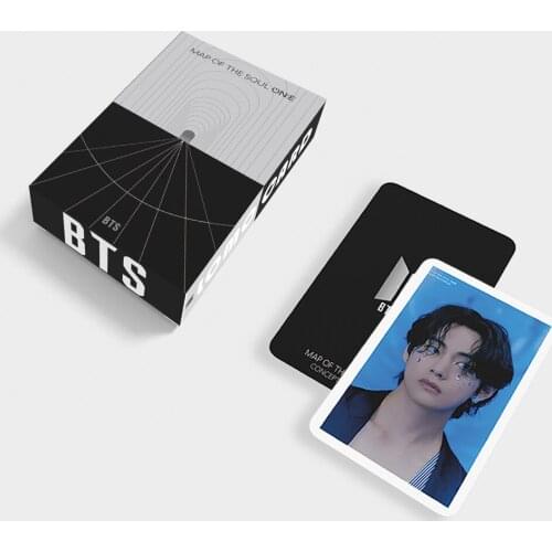 Kpop Bangtan Boys MAP OF THE SOUL ONE Lomo Cards Jimin V Suga Collective Photocard Poster Self Made Paper Photo Card 54pcs/set