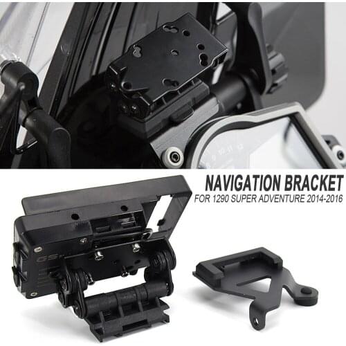 NEW Motorcycle GPS Smart Phone Navigation Mount Mounting Bracket Adapter Holder for 1290 Super Adventure 2014 2015 2016