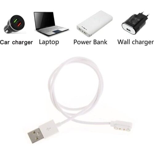 Magnetic USB Charge Charging Cable For Smart Watch with Magnetics Plug For 2 Pins Distances 7.62mm Power Charger Cable