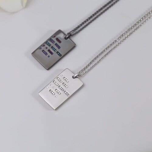 SLJELY Fashion 925 Pure Silver Black Grey Amour Morse Code Adjustable Necklace with Colorful Zirconia Women Luxury Brand Jewelry