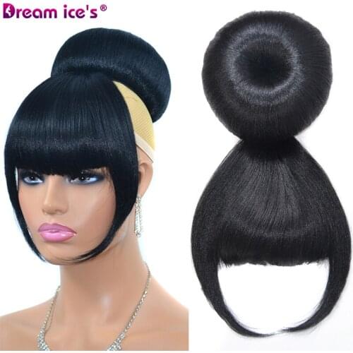 Synthetic Bun Extensions Curly Messy Bun Hair Scrunchies Elegant Chignons Wedding Hair Piece for Women and Kids