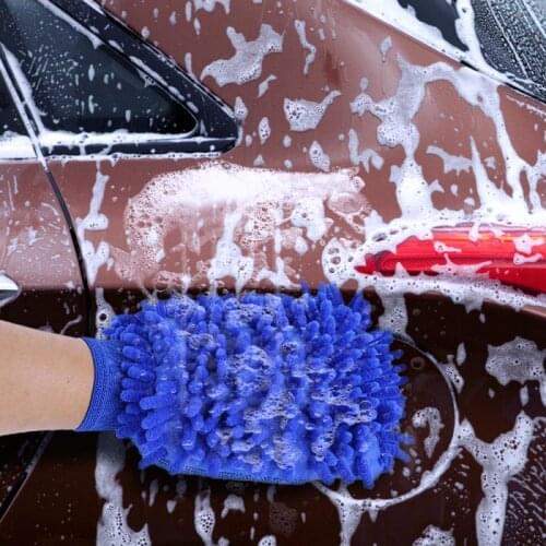 Chenille Durable Microfiber Car Wash Washing Cleaning Mitt Glove Microfiber Kitchen Household Anti Scratch Washing Tool