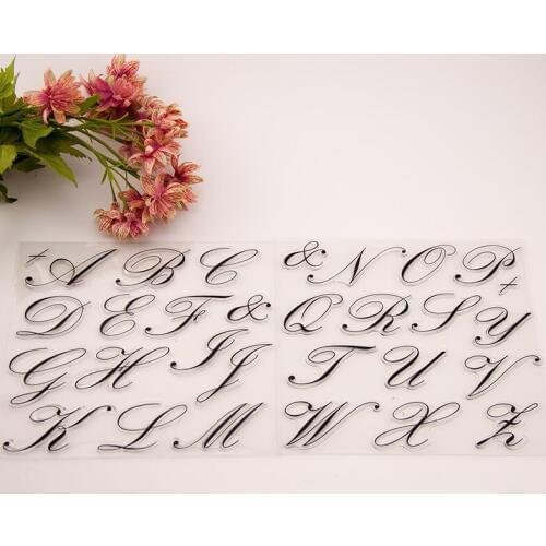 Letters Scrapbook Cut and Affix Seal Transparent Seal Transparent Clear Stamps Scrapbooking Embossing for DIY Crafts