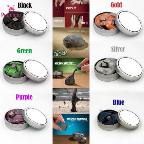 Pudcoco Brand Funny Squishy Toys Kids Slime Playdough Magnetic Rubber Mud Intelligent Plasticine Toys Bebe Hand Putty Kids Gift