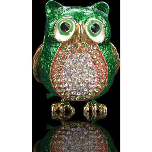 QIFU Unique Lovely Animals Owl for Souvenirs Box