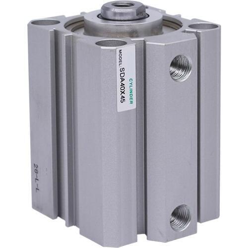 SDA 40mm Stroke 125-200mm Dual Action Single Rod Pneumatic Air Thin Cylinder SDA40*125 SDA40*150 SDA40*175 SDA40*200