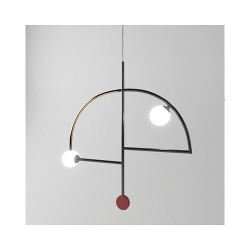 E27 Nordic simple bar hanging lamp colored Pendant Light restaurant, bedroom, bedside lights, modern art and creative lighting