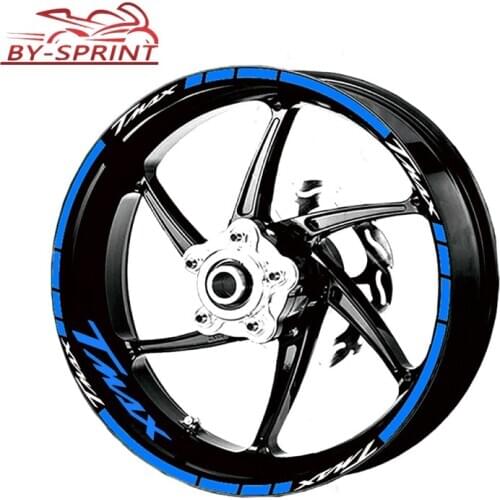 For YAMAHA T-MAX Tmax Motorcycle TMAX LOGO Tire Stickers Suit Film Wheel Reflective Stripe Waterproof Decorative Decals Sticker