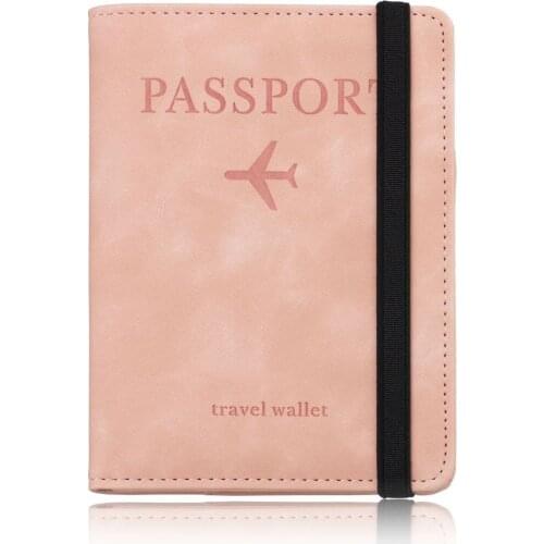TOURSUIT PU Leather RFID Blocking Business Passport Covers Holder Bank Card ID Wallet Case Travel Accessories for Women Men