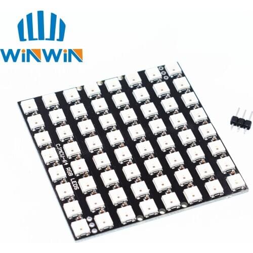 WS2812 LED 5050 RGB 8x8 64 LED Matrix