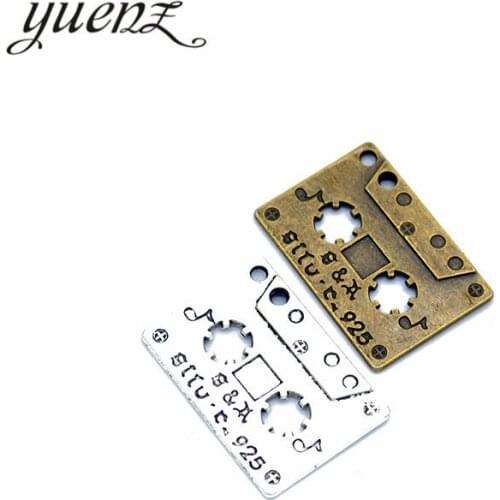 YuenZ 5pcs Antique silver Plated Zinc Alloy Necklaces Pendants Jewelry Disk Charms Diy Handmade Jewelry Findings 29*20mm J248