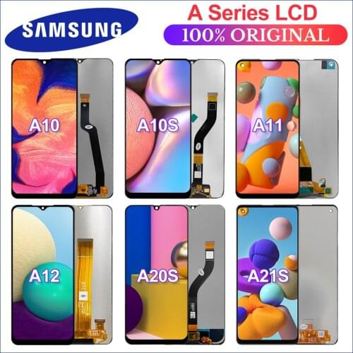 100% Original For Samsung Galaxy A11 A12 A21s A217 LCD Display Touch Screen Digitizer For Samsung A10 A10s A20s A207 LCD Screen
