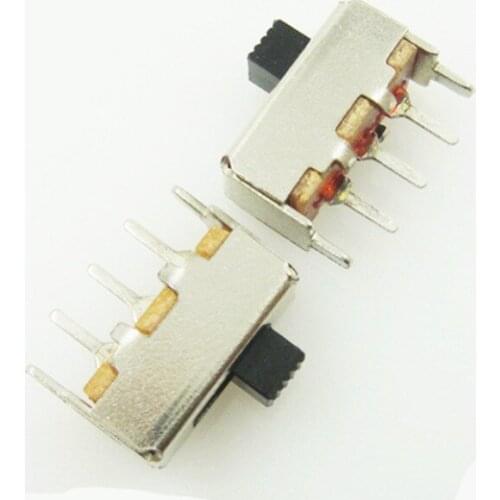 1000pcs SS-12F44 Second Gear Vertical 1P2T Toggle Switch Handle 7MM SS12F44G7 Slide Switch