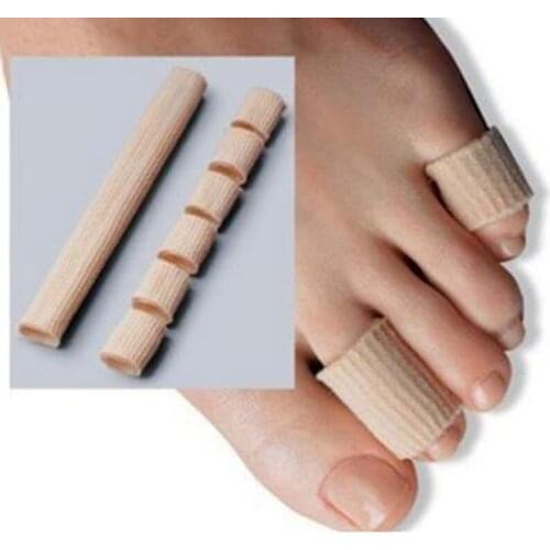 15cm Fabric+Gel Tube Cushion Corns and Calluses toe protector Hallux Valgus Bunion Toes Fingers Separator Feet Care Insoles