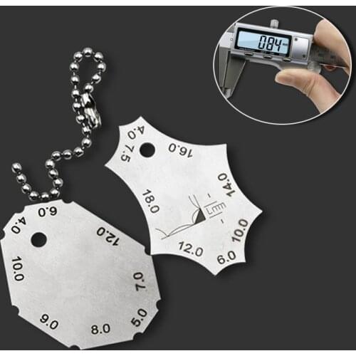 180 Degree Stainless Steel Welding Gauge Key Rotary Protractor Angle Rule Gauge Tools Inspection Ruler For Metalworking Measure