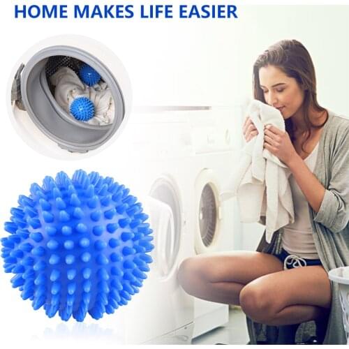 2pcs 6.5cm Laundry Ball PVC Reusable Clean Tools Laundry Dryer Accessories Drying Fabric Softener Ball Cleaning Washing Tool
