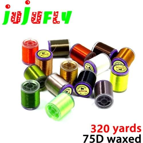 250yards/spool 75D high tensile nylon fly tying thread smooth waxed 8/0 standard fly thread for trout fishing fly tying flies