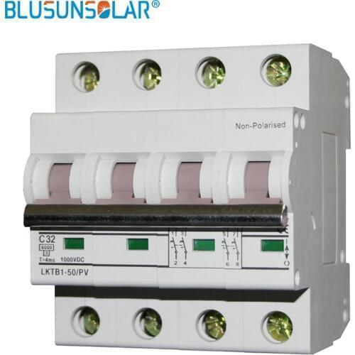 4P 1000V DC Circuit Breaker SOLARB DC 1000V DC Swtich Isolator 16 A32A 50A 63A