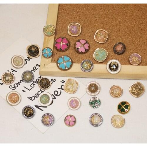 5pcs Metal Women Coat Buttons For Clothing Garment Decorative Large Vintage Buttons Sewing Accessories Wholesale