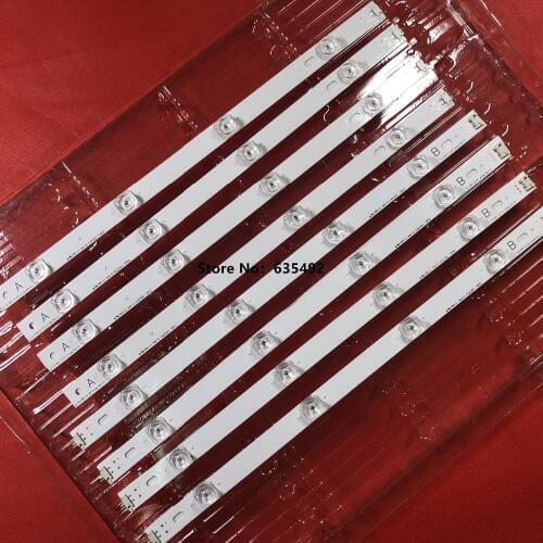 8PCS (4A+4B) LED strip For LG 42inch INNOTEK DRT3.0 42" 6916L-1709B 6916L-1710B 6916L-1957E 6916L-1956E 42LY540H 42LF620V