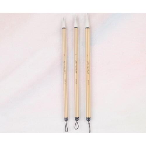 High Quality 3PC/Set BPR-08 Goat Hair Bamboo Handle Calligraphy Watercolor Brush Fit for Writing and Painting