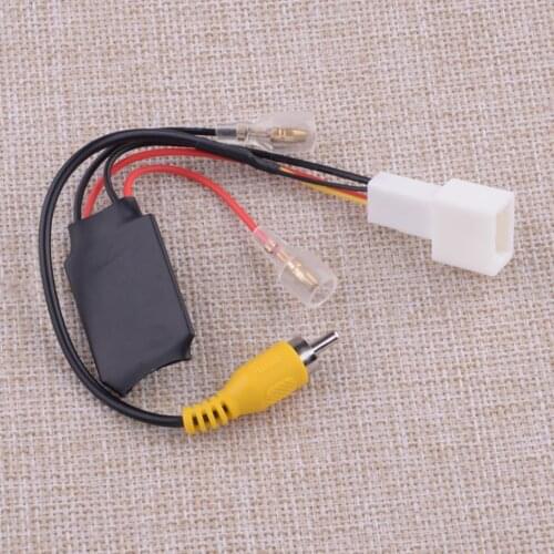Car 4 Pin Reverse Camera Retention Wiring Harness Cable Plug Adapter Connector Fit For Toyota Replacement