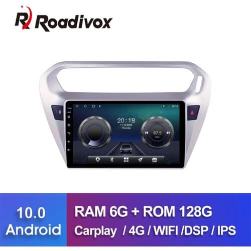 9" Android 10.0 RAM 4G ROM 64G for Peugeot 301 Citroen Elysee Car Dvd Gps Navigation Radio Multimedia Player Stereo Head Unit