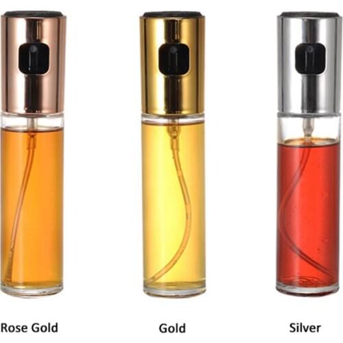 100ml BBQ Baking Olive Oil Spray Bottle Oil Vinegar Spray Bottles Water Pump Gravy Boats Grill BBQ Sprayer Kitchen Tools 3 Color