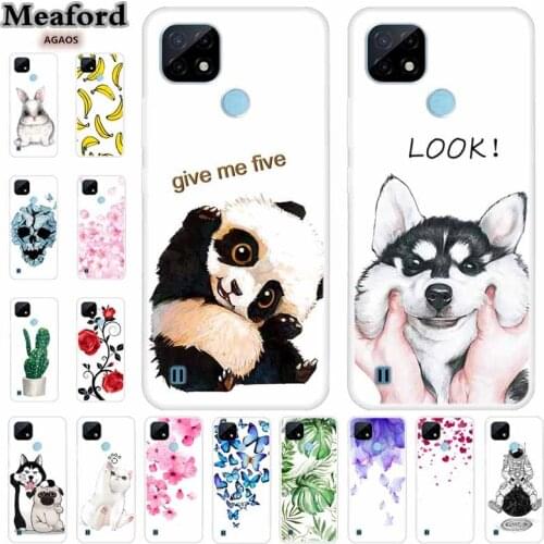 For Realme C21 Case Soft TPU Silicone Luxury Phone Case For OPPO Realme C21 C 21 2021 Case Transparent Case For Realme C20 Capa