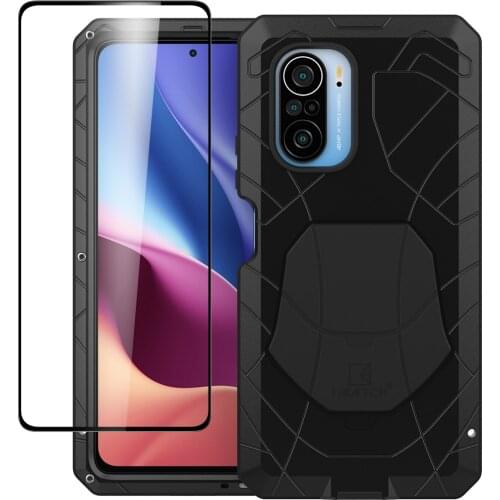 For Xiaomi Redmi K40 Phone Case Hard Aluminum Metal Heavy Duty Protection for Redmi K40 Fashion Cover Funda Phone Accessories