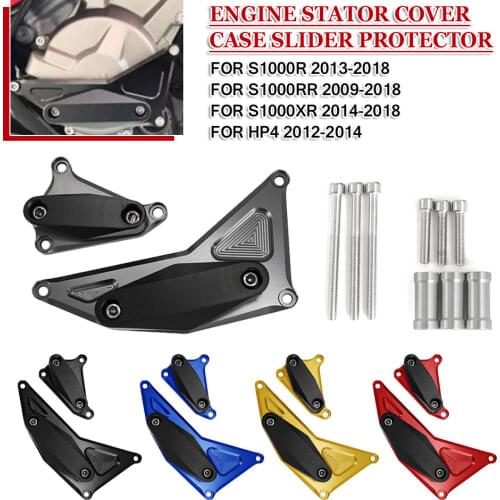 For BMW S 1000 R RR XR S1000XR S1000RR S1000R HP4 Motorcycle CNC Engine Guard Cover Frame Slider Crash Protection Pads Protector