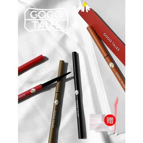 Gogotales Color Waterproof Eyeliner Pen No Blooming Extra Fine Pen White Red